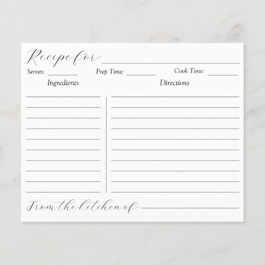 Elegante Rustikale Watercolor (Vorderseite)