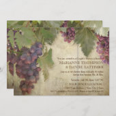 Elegante Rustikale Weinkellerei Herbstpaare Dusche Einladung (Vorne/Hinten)