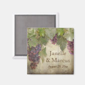 Elegante Rustikale Weinkellerei Save the Date fall Magnet (Vorderseite/Rückseite)