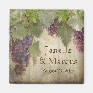 Elegante Rustikale Weinkellerei Save the Date fall Magnet