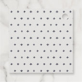 Elegante Rustikale Weinkellerei Weinberg Hochzeit Geschenkanhänger (Rückseite)