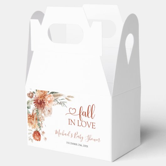 Elegante rustikale Wildblume sinkt in Liebe Baby D Geschenkschachtel (Geöffnet)