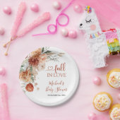 Elegante rustikale Wildblume sinkt in Liebe Baby D Pappteller (Party)