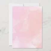 Elegante rustikale Wildblume zum Geburtstag Einladung (Rückseite)