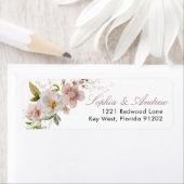 Elegante rustikale Wildblumen geben das Adressetik (Insitu)