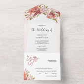 Elegante Rustikale Wildblumen Rodelbahn mit Aussic All In One Einladung (Innen Boden)