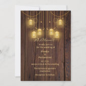 Elegante RUSTISCHE Muslimhochzeit Einladung (Vorderseite)