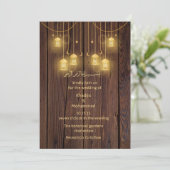 Elegante RUSTISCHE Muslimhochzeit Einladung (Stehend Vorderseite)