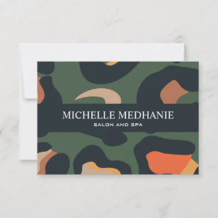 Elegante Safari Animal Skin Leopard Geschenkkarte