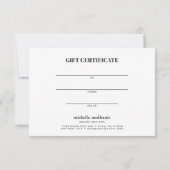 Elegante Safari Animal Skin Leopard Geschenkkarte (Rückseite)