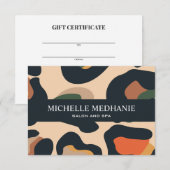 Elegante Safari Animal Skin Leopard Geschenkkarte (Vorne/Hinten)