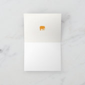 Elegante Safari Animals Baby Dusche Danke Karte (Innenseite)