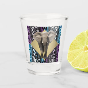 Elegante Safari mit Elephant Schnapsglas
