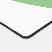 Elegante Sage Curve mit weißem Wellenrand Schreibtischunterlage (Ecke)