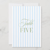 Elegante Sage Green & Blue Wedding Tischnummer (Vorderseite)