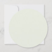 Elegante Sage Green Bow Wappen Taufe Einladung (Rückseite)