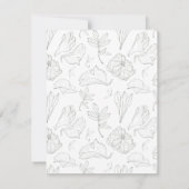 Elegante Sage Green Floral Hochzeit Probe Dinner Einladung (Rückseite)