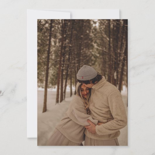 Elegante Sage Green Floral Save the Date (Rückseite)