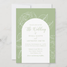 Elegante Sage Green Floral Wedding