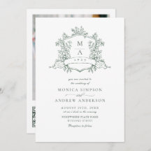 Elegante Sage Green French Garden Wedding QR Code