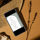 Elegante Sage Green Pattern Einladung Hochzeit