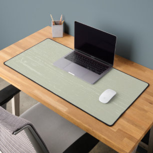 Elegante Sage Green Wood Grain Schreibtischunterlage