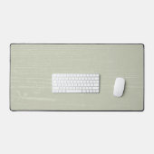 Elegante Sage Green Wood Grain Schreibtischunterlage (Tastatur & Maus)