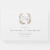 Elegante Sage GreenGarden Blumenhochzeit Gästebuch (Vorderseite)