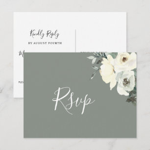 Elegante Sage Script UAWG Postkarte mit Auswahl an