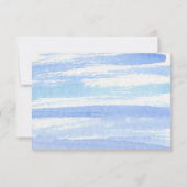 Elegante Sailboat Wedding RSVP Card (Rückseite)