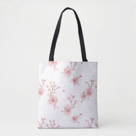Elegante Sakura Blossom Tote Tasche - Weich rosa B