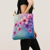 Elegante Sakura Blume Wasserfarbene Tasche" Tasche (Von Nahem)