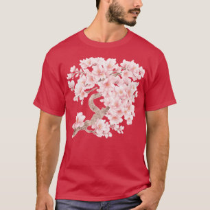 Elegante Sakura-Blüten Japanische Kirschblüten Gr T-Shirt