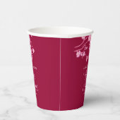 Elegante Sakura Cherry Blossoms Babydusche Pappbecher (Rechts)