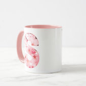 Elegante Sakura Custom-Tasse mit Letter S Tasse (Vorderseite Links)