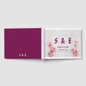 Elegante Sakura Rosa Blumenkirsche Blossom Hochzei Gästebuch (Voll)