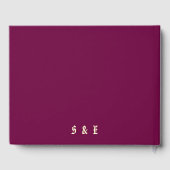 Elegante Sakura Rosa Blumenkirsche Blossom Hochzei Gästebuch (Rückseite)