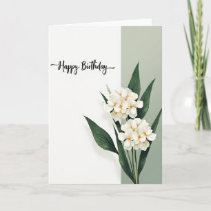Elegante Salbei-Blüten-Karte Karte