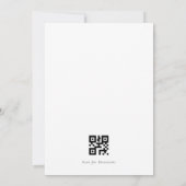 Elegante Salbei-Grün-QR-Code Probe-Dinner Einladung (Rückseite)