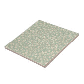 Elegante Salbeigrüne Botanik Fliese (Seite)