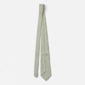 Elegante Salbeigrüne Botanik Krawatte (Rückseite)
