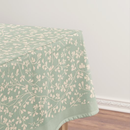 Elegante Salbeigrüne Botanik Tischdecke (Beispiel)