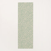 Elegante Salbeigrüne Botanik Yogamatte (Rückseite)