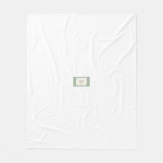 Elegante Salbeigrüne Botanische Hochzeitseinladung Fleecedecke