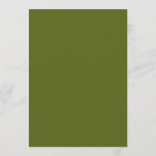 Elegante Salbeigrüne Monogramm-Hochzeitsprogrammka Programm (Rückseite)