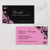Elegante Salon-und Visitenkarte (Vorne/Hinten)