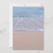 Elegante Sand Dollar Beach Hochzeiten Einladungen (Rückseite)