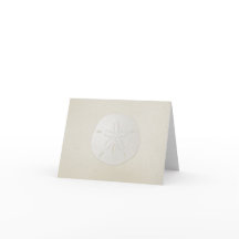 Elegante Sand Dollar Blank Note Card