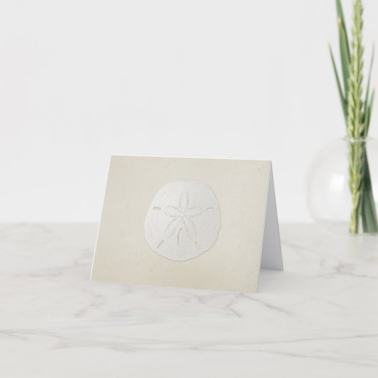 Elegante Sand Dollar Blank Note Card Karte (Vorderseite)