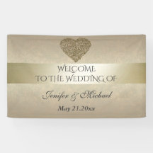 Elegante, sanfte abstrakte Herzhochzeit